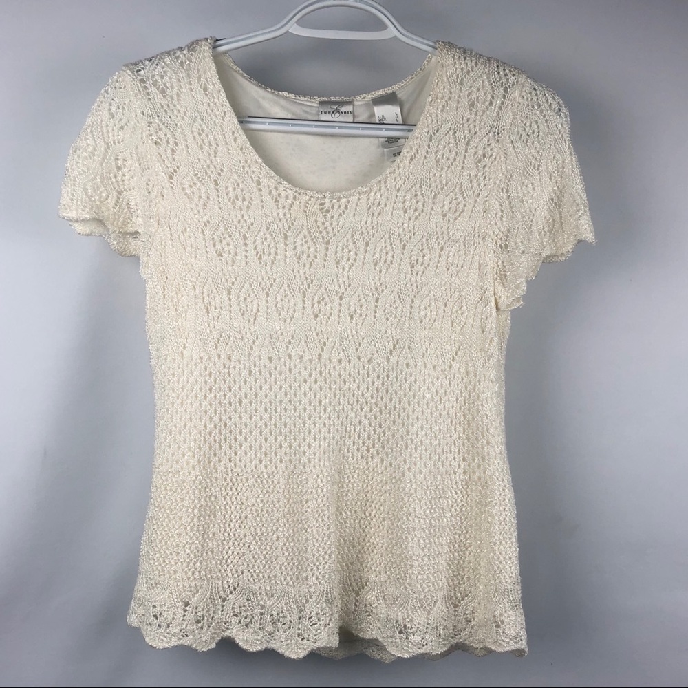 Emma James | White Knit Top